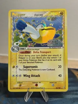 Pelipper 26/100 EX Crystal Guardians Delta Species Reverse Holo Stamp Pokemon HP - Image 1