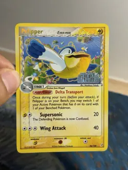 Pelipper 26/100 EX Crystal Guardians Delta Species Reverse Holo Stamp Pokemon HP - Image 3