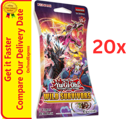 20 x YU-GI-OH! TCG Wild Survivors Sealed Blister Booster Pack NEW Yu Gi Oh - Image 1