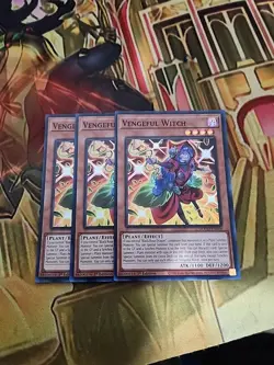 3x Vengeful Witch - DOOD-EN004 Super Rare 1st Ed NM Yugioh - Image 1