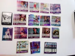 ONE PIECE PURPLE/BLUE VINSMOKE REIJU Deck OP06 OP07 OP11 BANDAI CCG - Image 2