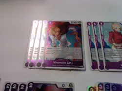 ONE PIECE PURPLE/BLUE VINSMOKE REIJU Deck OP06 OP07 OP11 BANDAI CCG - Image 3