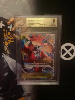 One Piece Monkey.D.Luffy Pre-Release Winner P-036 Promo - BGS 10 - Image 1