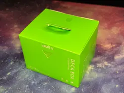 Vault X Sideloading Deck Box Neon Green Holds 100+ Cards, Brand New and Sealed - Image 1