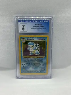 Pokemon 1999 Blastoise Base Set Unlimited 2/102 Holo Card, CGC 6 - Image 1