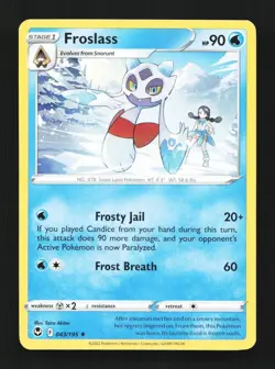 Froslass 043/195 NM Silver Tempest English Pokemon Card TCG - Image 1