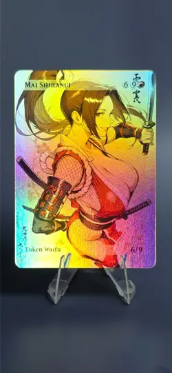 Mai Shiranui, Waifu the Gathering, Custom Anime King of Fighters Trading Card - Image 3