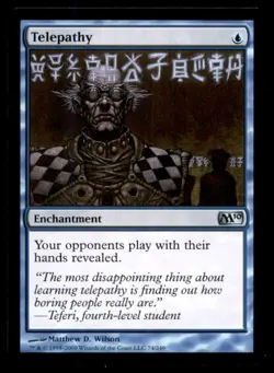 Telepathy LP Light Play Magic 2010 MTG [8650] - Image 1