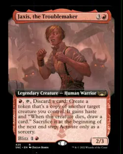 Jaxis, the Troublemaker LP Light Play Streets of New Capenna MTG [11587] - Image 1