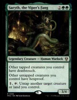 Saryth, the Viper's Fang LP Light Play Karlov Manor Commander MTG [11991] - Image 1