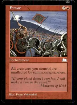 Fervor LP Light Play Weatherlight MTG [12231] - Image 1