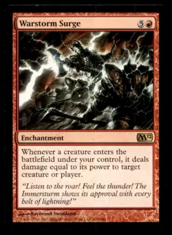 Warstorm Surge LP Light Play Magic 2012 MTG [7108] - Image 1