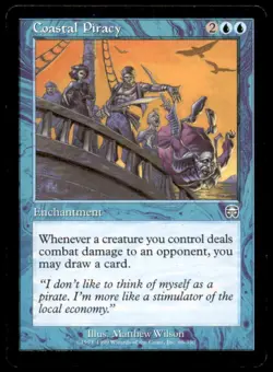 Coastal Piracy LP Light Play Mercadian Masques MTG [8379] - Image 1