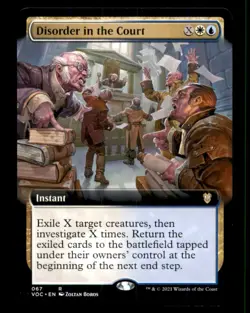 Disorder in the Court LP Light Play Crimson Vow Commander MTG [11454] - Image 1