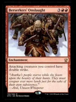 Berserkers' Onslaught LP Light Play Dragons of Tarkir MTG [11811] - Image 1