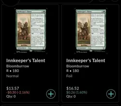 MTG Innkeeper's Talent Bloomburrow R0180 - Image 5