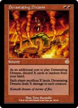 MTG Magic the Gathering Rare Devastating Dreams Torment NM - Image 1