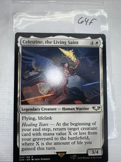 MTG Celestine, the Living Saint, Light Play, English Universes Beyond: Warhammer - Image 3