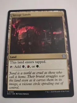 1 X MTG Magic The Gathering Lorwyn Eclipsed Savage Lands unc Exc Condition - Image 1