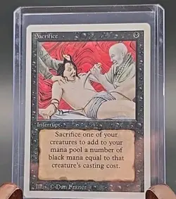 Sacrifice Revised Edition MTG Regular Lightly Played - Image 3