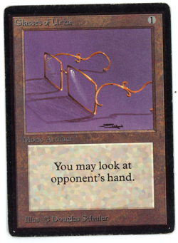 Glasses of Urza -- MTG (P/HP Quality) - Beta Limited Edition - See scans!! - Image 1