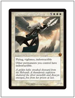 1x Avacyn, Angel of Hope, Retro Frame, Innistrad Remastered, Magic MTG NM - Image 1