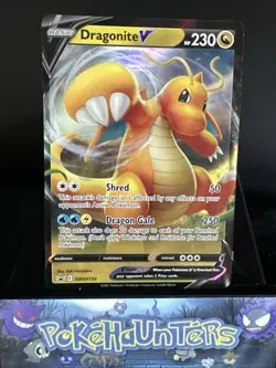 Pokemon Card Dragonite V SWSH154 Black Star Promo Half Art Ultra Rare Near Mint - Image 1