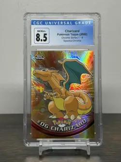 Topps Chrome Charizard SPECTRA Pokemon HOLO 2000 CGC 8.5 NM-MT #6 - Image 1