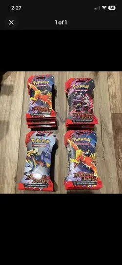 Pokemon TCG Destined Rivals Sleeved Booster Pack Lot of 10 New/Sealed - Image 3