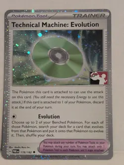 Pokemon TCG - Technical Machine: Evolution Prize Pack Stamp 178/182 Cosmos Holo - Image 1