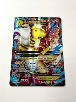 Mega M Ampharos EX Ancient Origins Full Art Holo Ultra Rare Pokemon 88/98 NM - Image 1