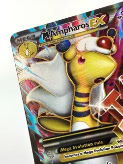 Mega M Ampharos EX Ancient Origins Full Art Holo Ultra Rare Pokemon 88/98 NM - Image 2