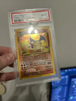 2002 Pokemon Legendary Collection #3 Charizard Holo PSA 6 EX-MT - Image 1