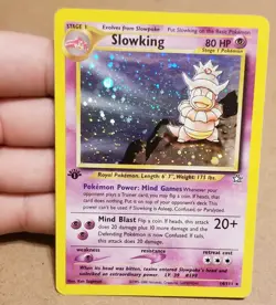 POKEMON TCG 1ST EDITION SLOWKING 14/111 ☆ HOLO RARE NEO GENESIS VINTAGE LP - Image 1