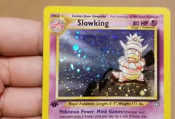 POKEMON TCG 1ST EDITION SLOWKING 14/111 ☆ HOLO RARE NEO GENESIS VINTAGE LP - Image 2