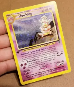 POKEMON TCG 1ST EDITION SLOWKING 14/111 ☆ HOLO RARE NEO GENESIS VINTAGE LP - Image 4