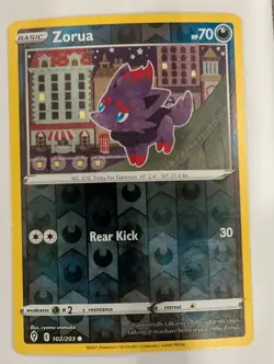 Zorua 102/203 - Evolving Skies Pokemon Reverse Holo Foil Nice! - Image 1