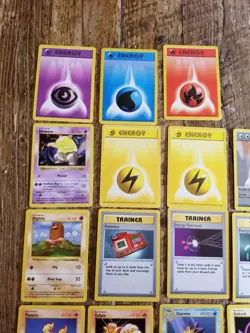 Base Set Shadowless Pokemon Card Lot (28 cards) LP/NM Vintage Energy Trainers ++ - Image 2