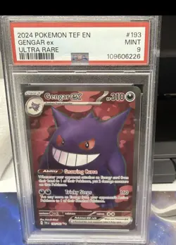 PSA 9 Pikachu ex 247/191 & PSA 9 Gengar ex 193/162 Pokemon Graded Cards - Image 2