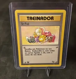 Vintage Pokemon Card Portuguese Sr. Fuji 1st Edition LP+ Super Rare ⭐ ￼ - Image 1