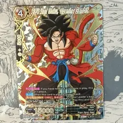 SS4 Goku Opening Gambit BT24 Rare Gold Foil Alt Art Dragon Ball Super CCG Card - Image 1