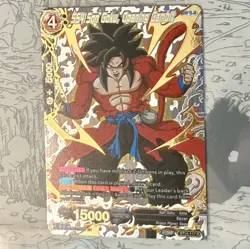 SS4 Goku Opening Gambit BT24 Rare Gold Foil Alt Art Dragon Ball Super CCG Card - Image 4