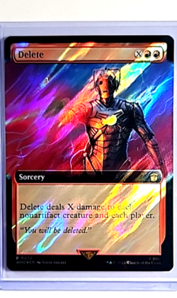 2023 MTG Magic The Gathering WHO Doctor Who Extended Art Surge Foil #972 Delete - Image 1