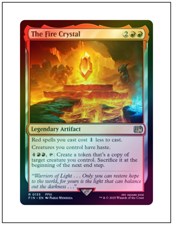 1x The Fire Crystal, Foil, Magic The Gathering MTG NM - Image 1