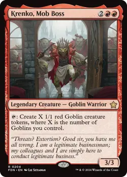 MTG Foil - Krenko, Mob Boss - 204 / NM / English - Image 1