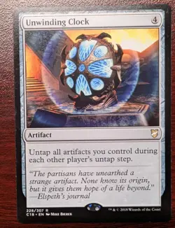 Unwinding Clock MTG can mmander NM - Image 1