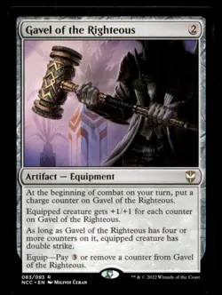 Gavel of the Righteous LP Light Play New Capenna MTG [11492] - Image 1