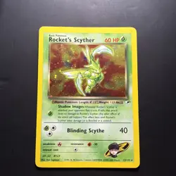 [MP] 2000 Rocket’s Scyther Holo Gym Heroes 13/132 Pokemon TCG Vintage Rare - Image 1