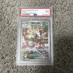 Pokemon TCG 2023 Scarlet & Violet Kirlia Illustration Rare PSA 9 crack on case - Image 1
