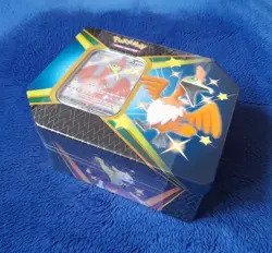 Pokemon Cramorant Large Tin Box Shining Fates NEW 5 Booster packs - Image 2